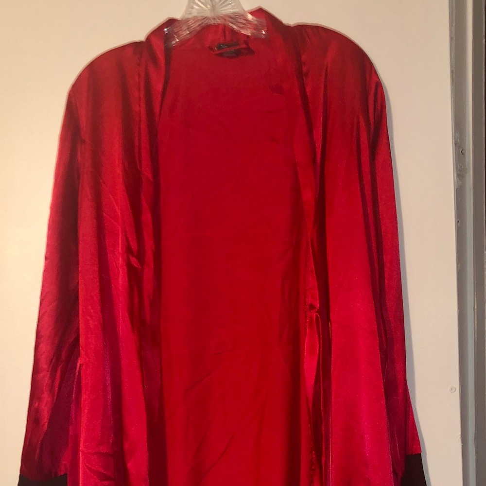 Silk bath robe